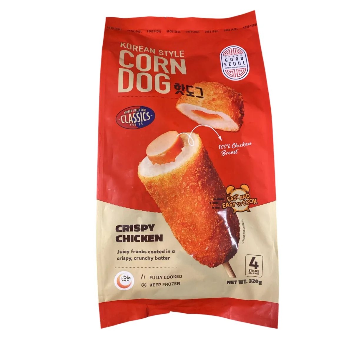 Good Seoul Crispy Chicken Corn Dog 80G
