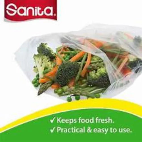 Sanita Club Biodegradable Food Storage Bags, No.14, Large, 50 Bags