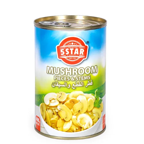 5 Star Mushroom Pieces & Stems 400G