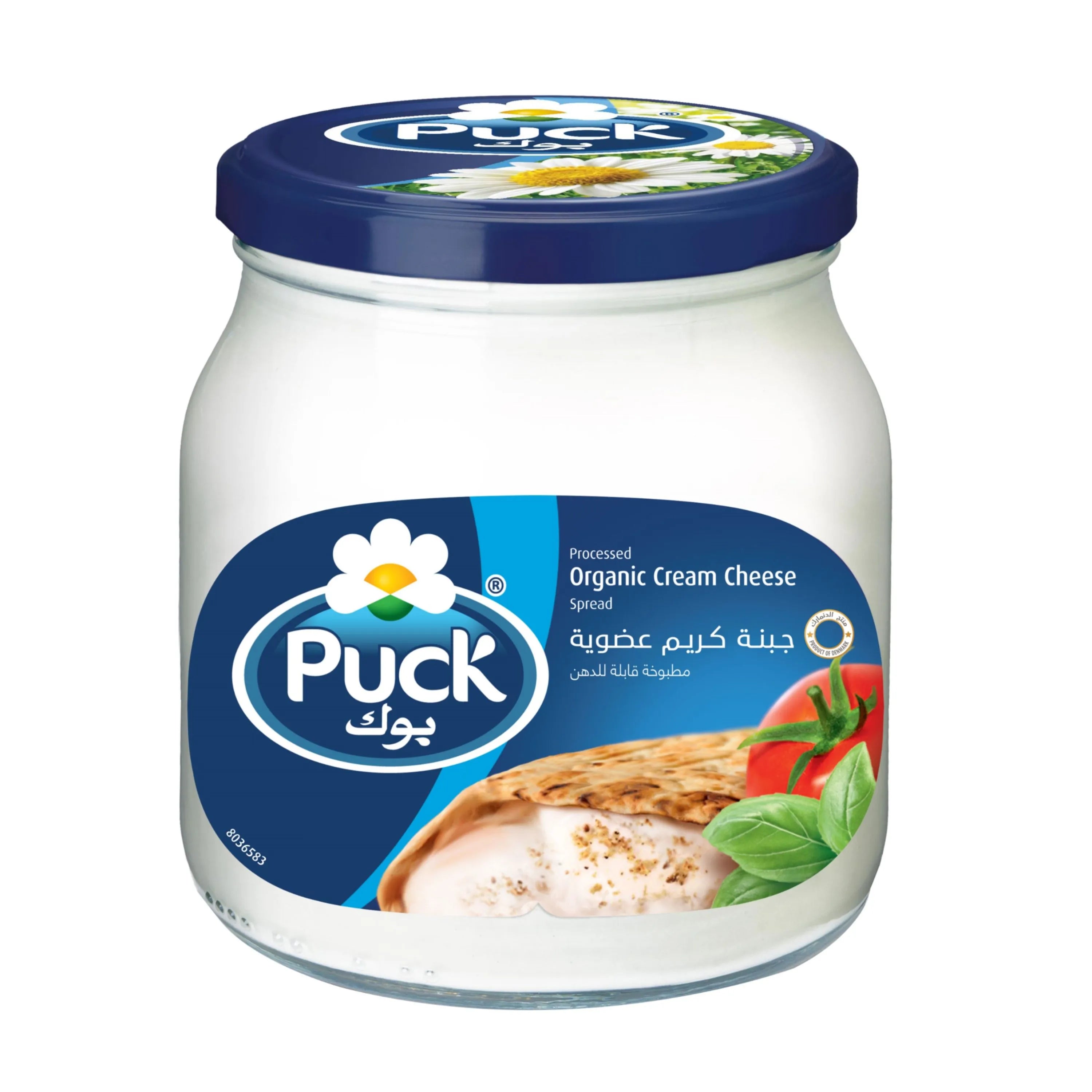 Puck Organic Cream Cheese Spread Glass Jar, 500G