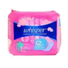 Whisper Regular Flow Cottony Clean Pad Non Wings, 8pads