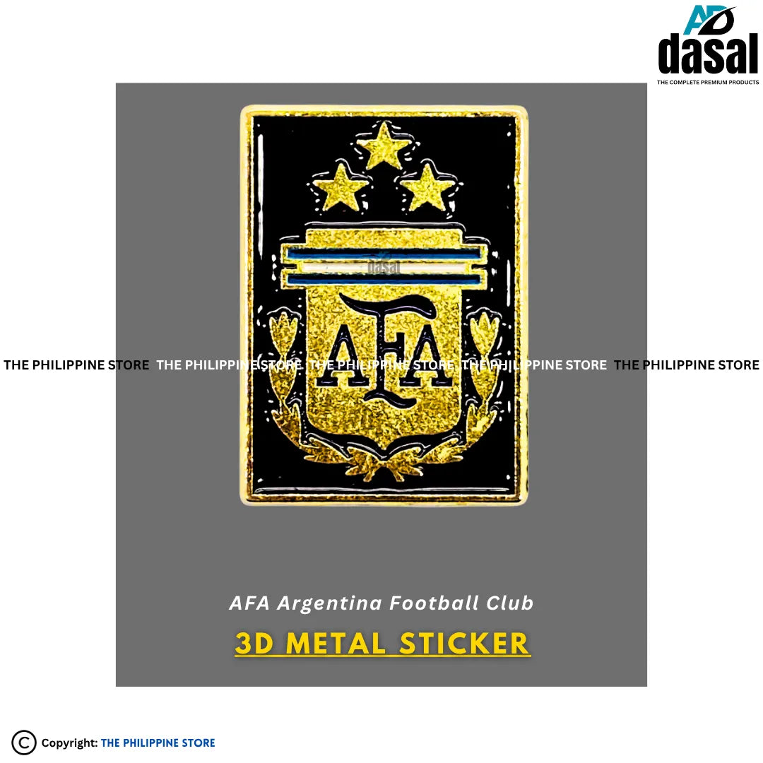 3D Metal Sticker- Afa Argentina Football Club
