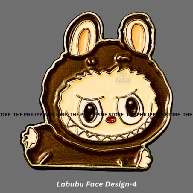 3D Metal Sticker- Labubu Face Design-4
