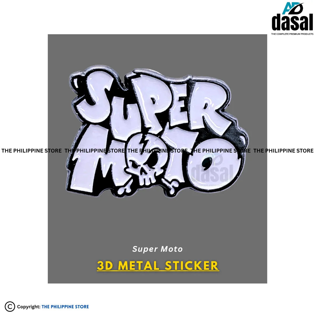 3D Metal Sticker- Super Moto