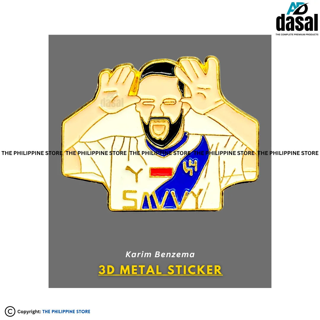 3D Metal Sticker- Karim Benzema