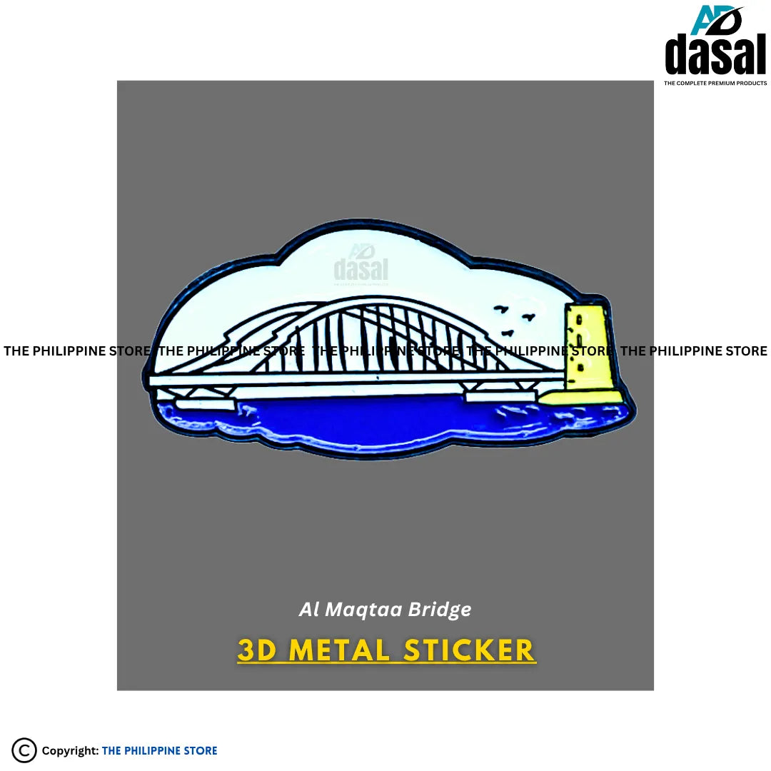 3D Metal Sticker- Al Maqtaa Bridge
