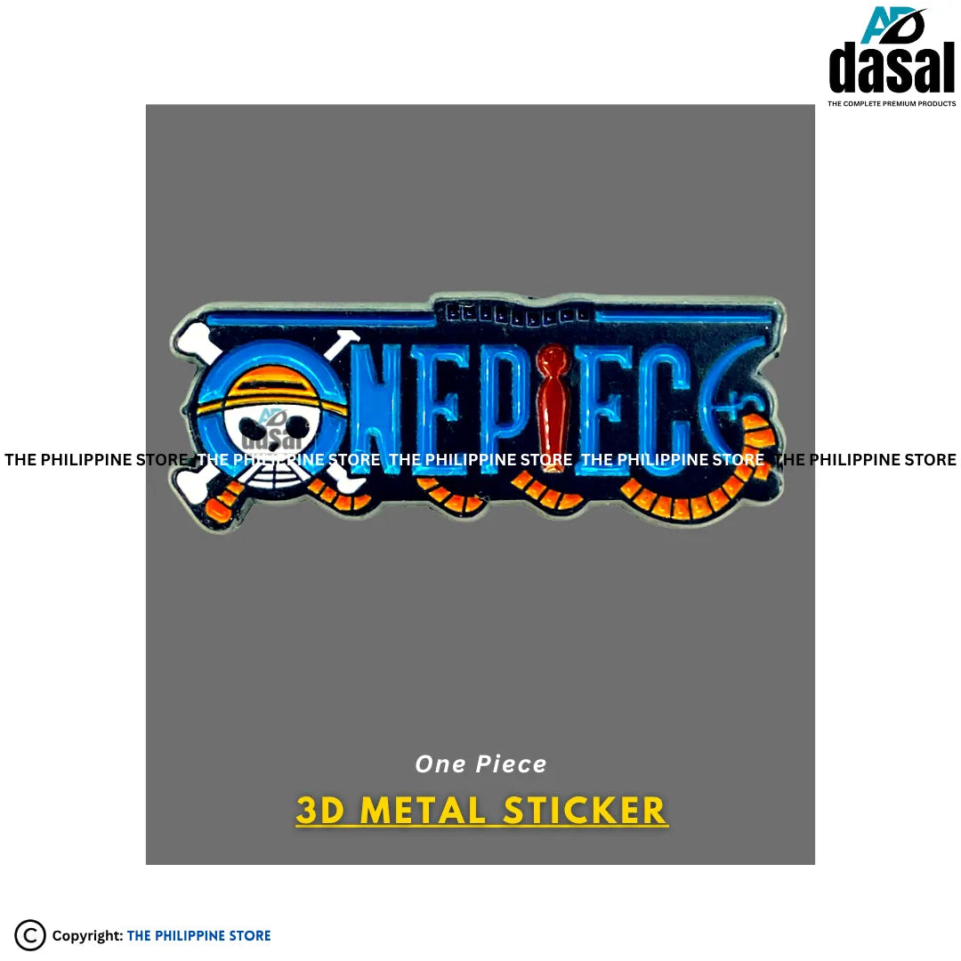 3D Metal Sticker- One Piece
