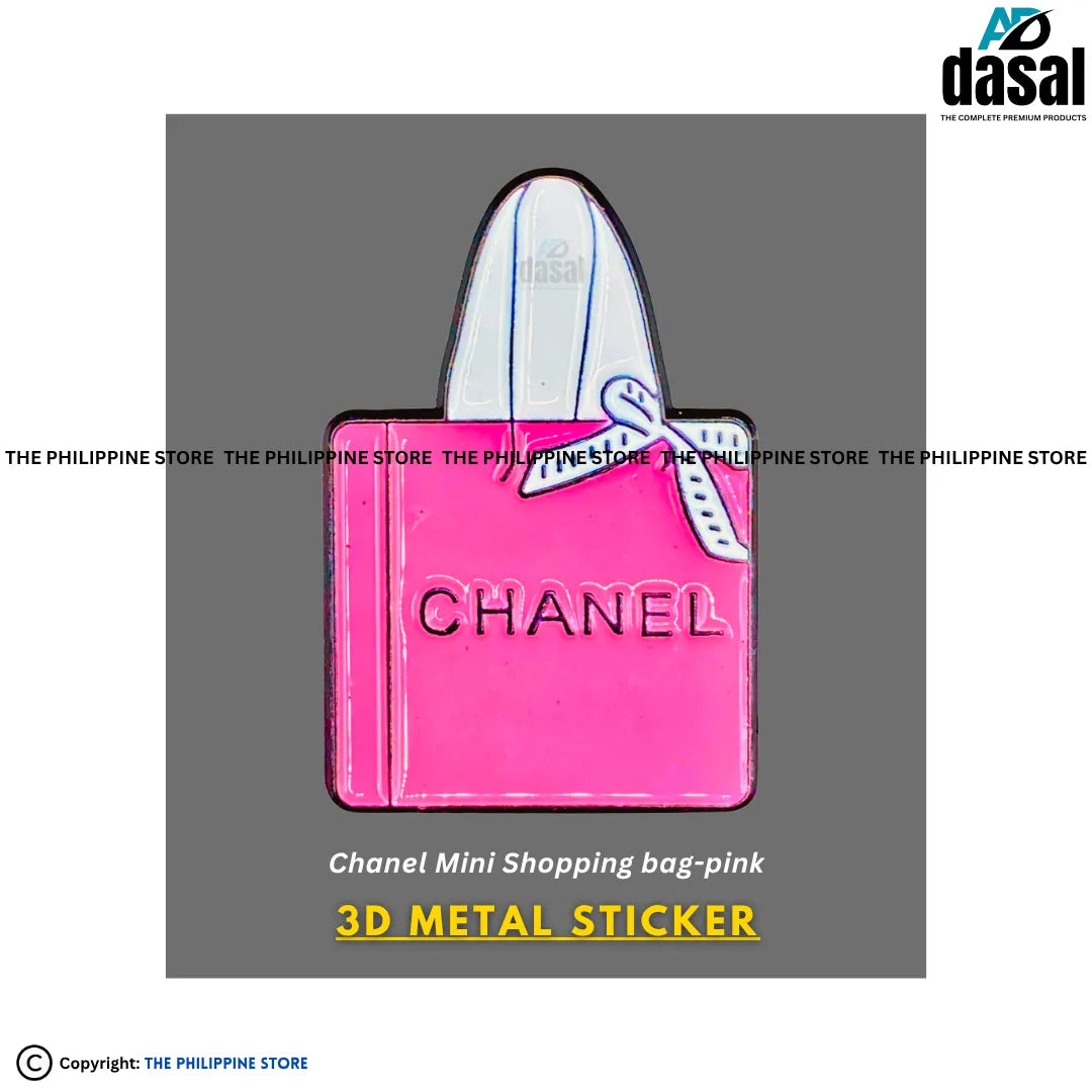 3D Metal Sticker- Chanel Nano Shopping Bag-Pink