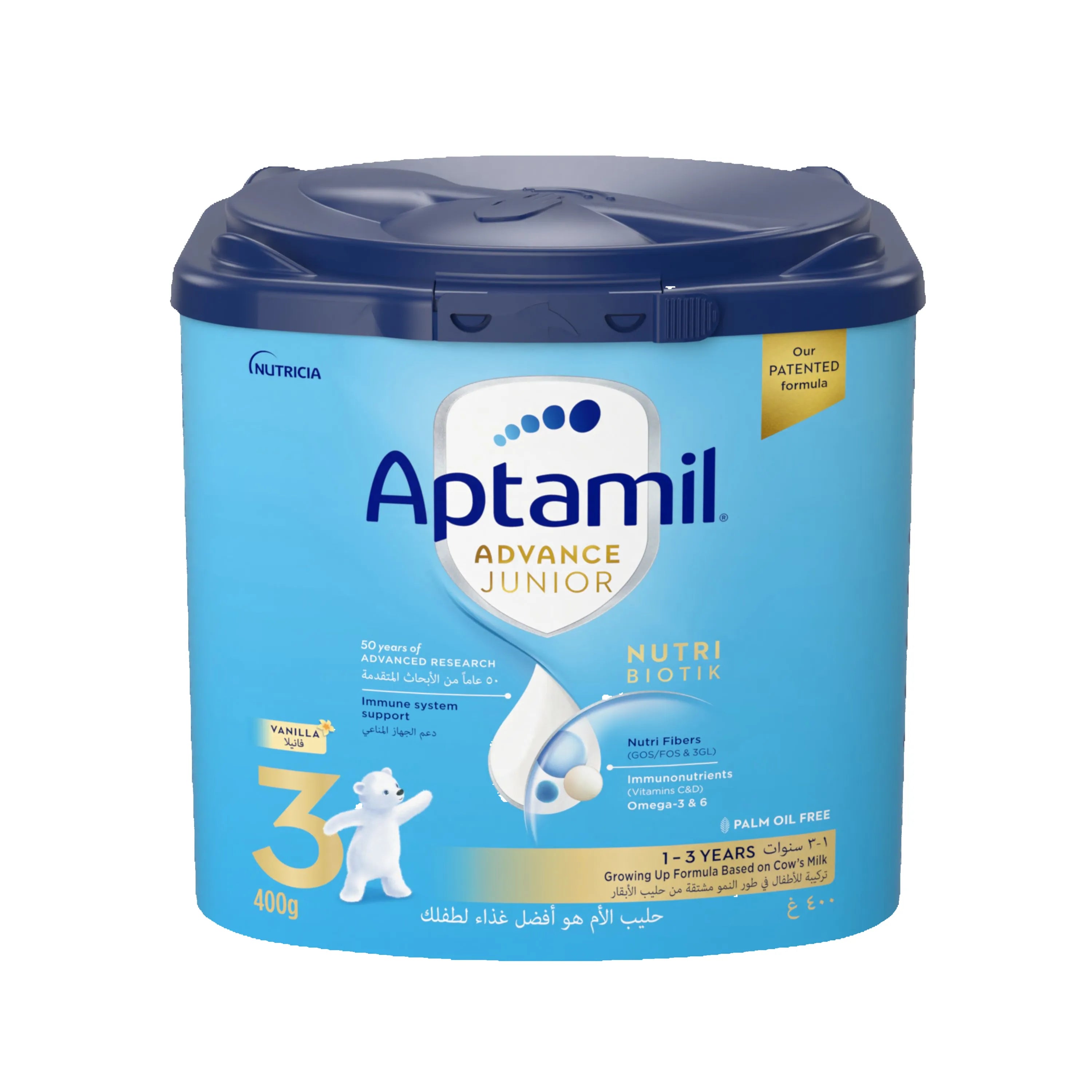 Aptamil Advance Junior 3 Growing Up Formula From 1-3 Years, 400g
