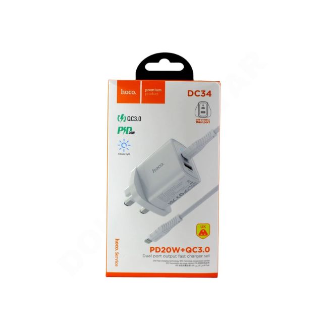 Hoco Fast Charging Adapter DC34 PDW20 Accessories Pinoygrocers 