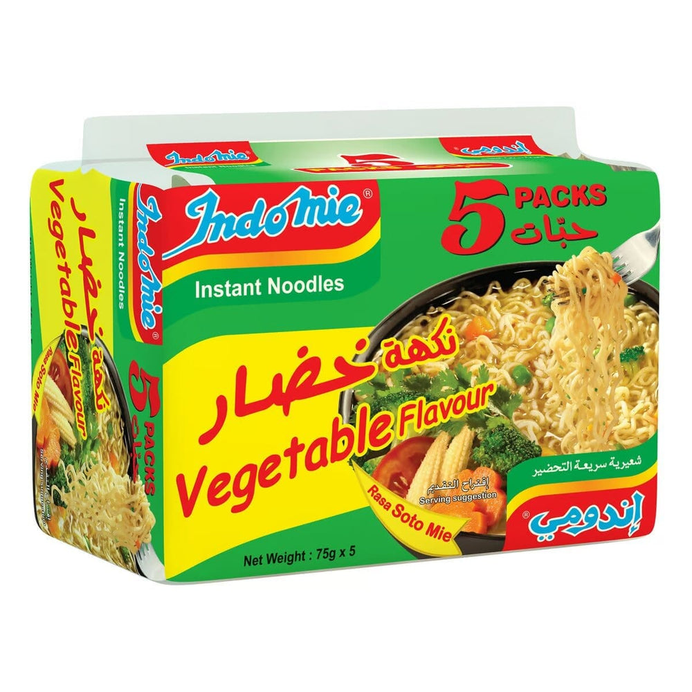 Indomie Vegetable Flavor Instant Noodles, 5x75g Noodles & Soups Pinoygrocers 