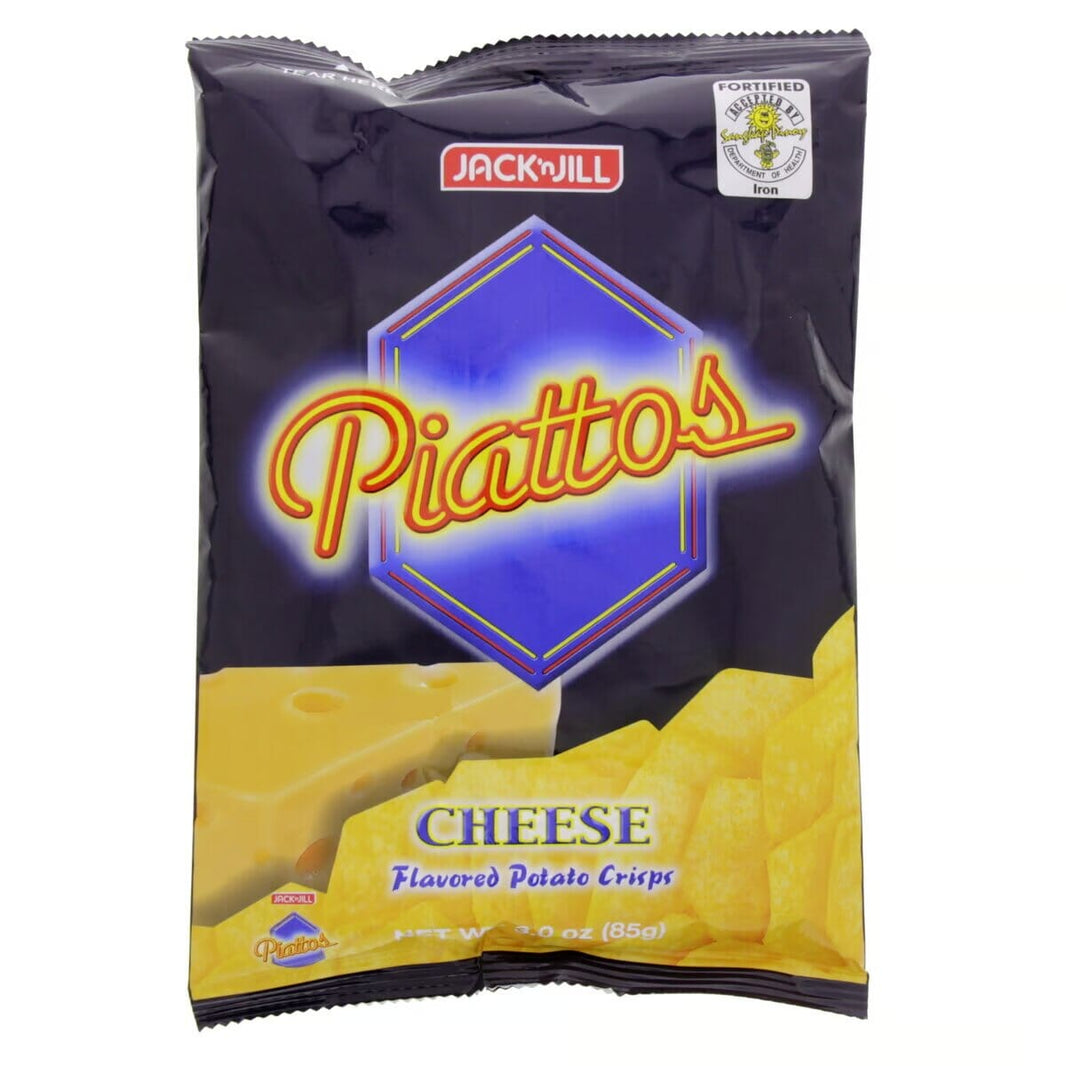 Jack N Jill Piattos Cheese Potato Crisps 85 g Chips & Dips Pinoygrocers 