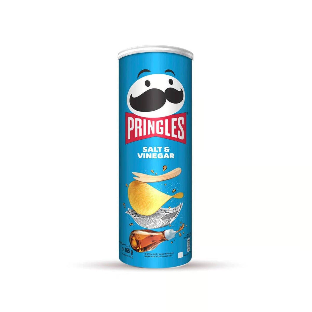 Pringles Salt & Vinegar Chips, 165g Chips & Dips Pinoygrocers 