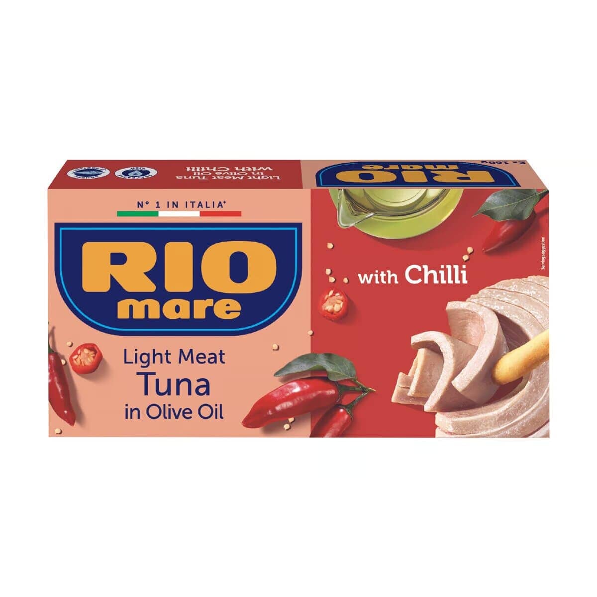 Riomare Tuna Olive Oil & Chilli Pepper, 2x160g Ready-to-Eat Canned Meals Pinoygrocers 