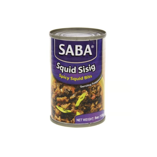 Saba Squid Sising Squid Bits, 155g Canned & Jarred Food Pinoygrocers 