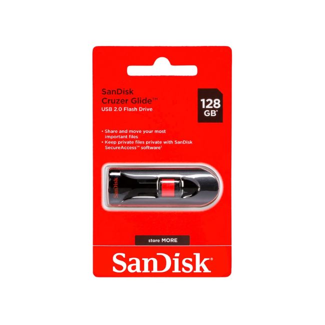 Sandisk Cruzer Glide 2.0 Usb Flash Drive, 128Gb Accessories Pinoygrocers 