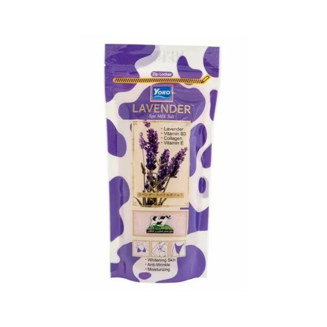 YOKO LAVENDER SPA MILK SALT 300GM Bath & Body Shop Pinoygrocers 